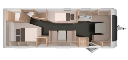 Model diagram Knaus Südwind 750 UDF
