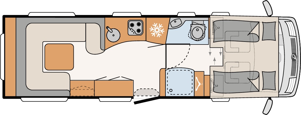 Model diagram Dethleffs Alpa I I 7820-2