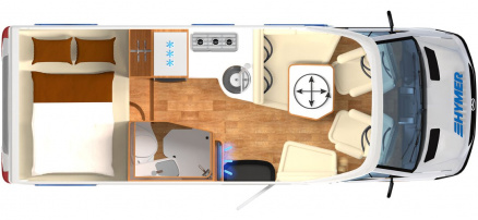 Model diagram Hymer B-Class ModernComfort T 550