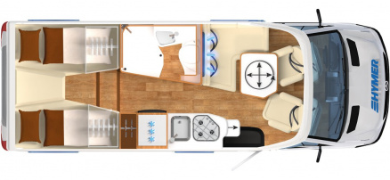 Model diagram Hymer B-Class ModernComfort T 580