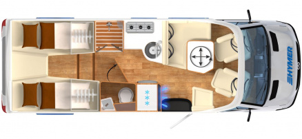 Model diagram Hymer B-Class ModernComfort T 680