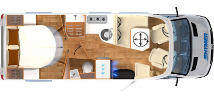 Model diagram Hymer B-Class ModernComfort T 690