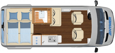 Model diagram Hymer Free 540