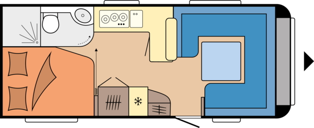 Model diagram Hobby Prestige 560 FC