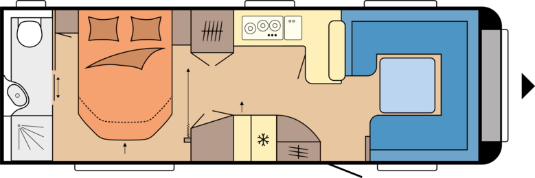 Model diagram Hobby Prestige 720 WQC
