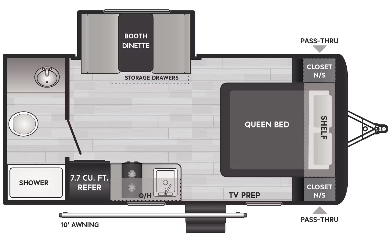Model diagram Keystone Springdale 1790FQ