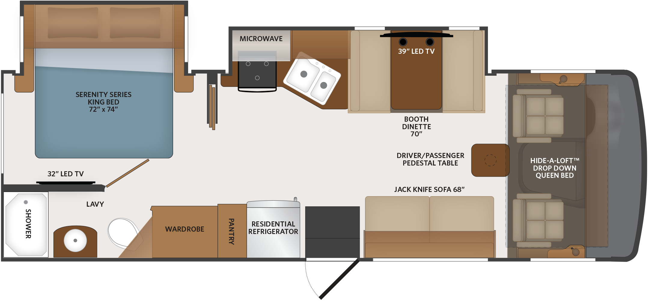 Model diagram Fleetwood Flair 28A
