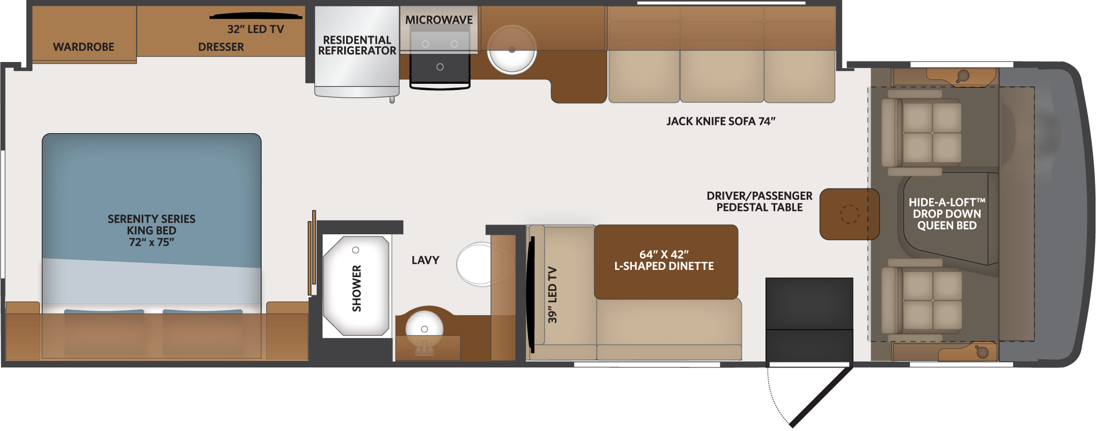Model diagram Fleetwood Flair 29M