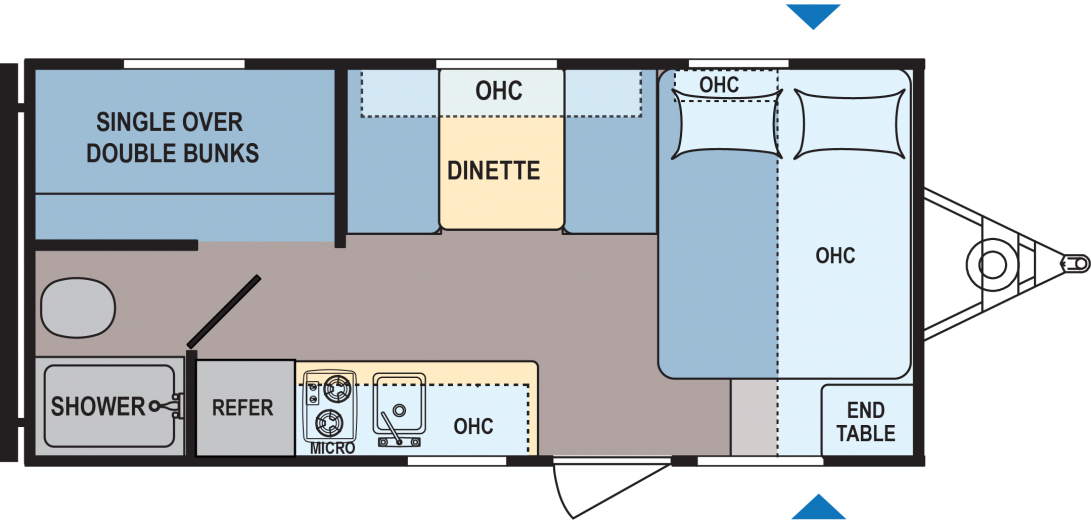 Model diagram Dutchmen Coleman Lantern LT 17FQ