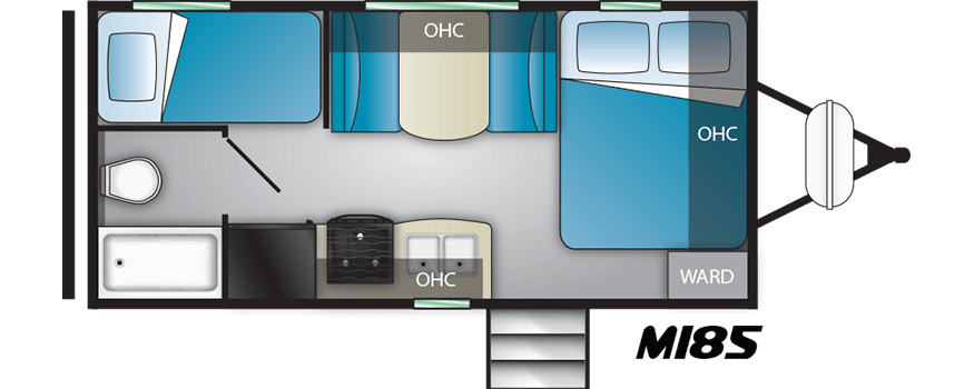Model diagram Heartland Mallard 185