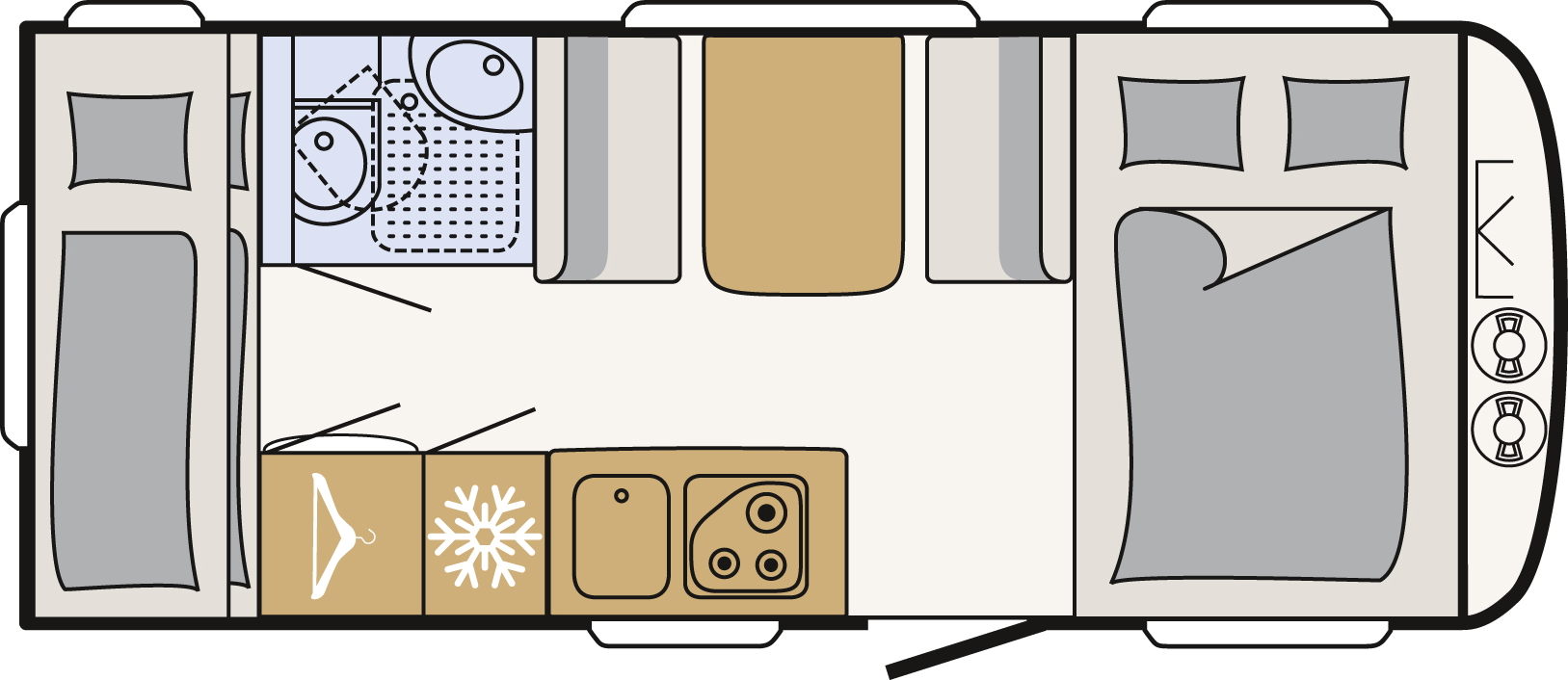 Model diagram Dethleffs C-Go 495 QSK