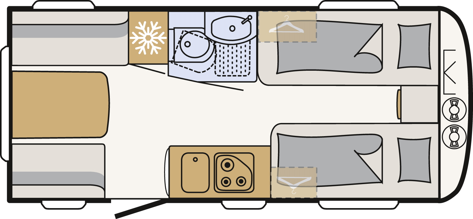 Model diagram Dethleffs Camper 460 EL