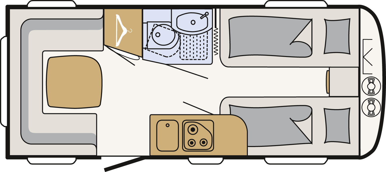 Model diagram Dethleffs Camper 470 ER