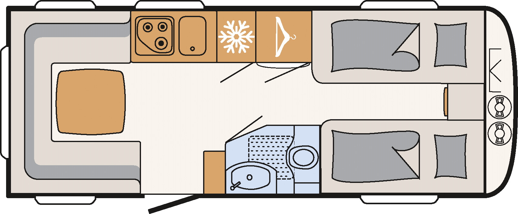 Model diagram Dethleffs Camper 510 ER
