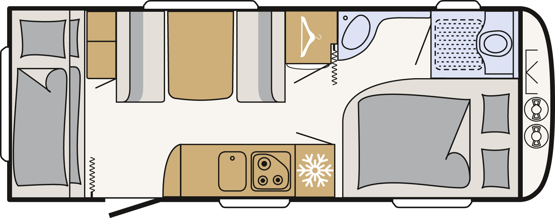 Model diagram Dethleffs Camper 530 FSK