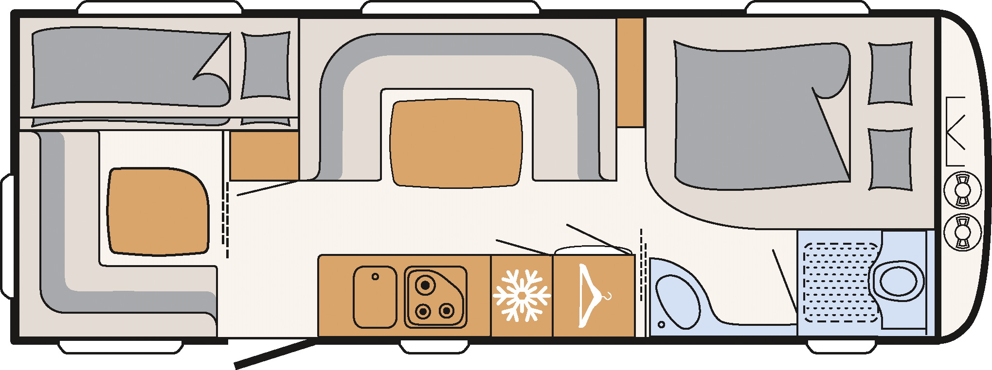 Model diagram Dethleffs Camper 650 FMK