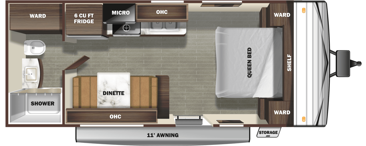 Model diagram Starcraft Autumn Ridge 182RB