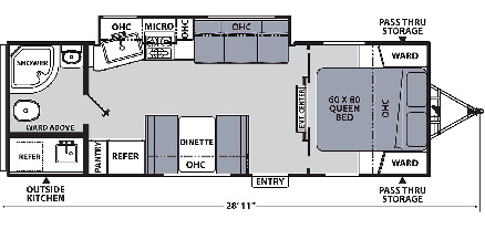 Model diagram Coachmen Apex Ultra Lite 251RBK