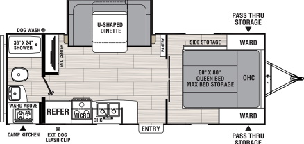 Model diagram Coachmen Spirit 2145RBX