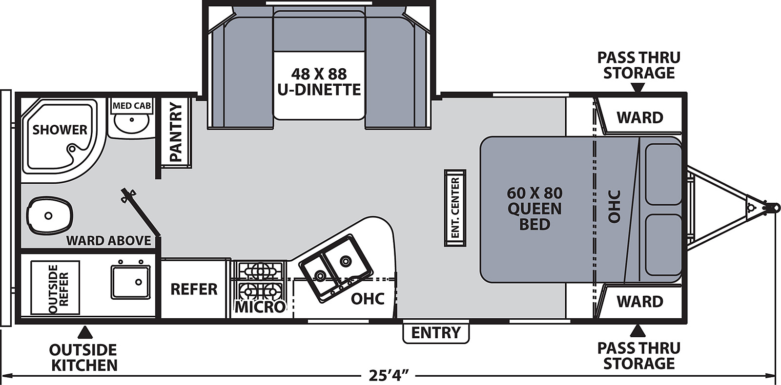 Model diagram Coachmen Apex Ultra Lite 215RBK