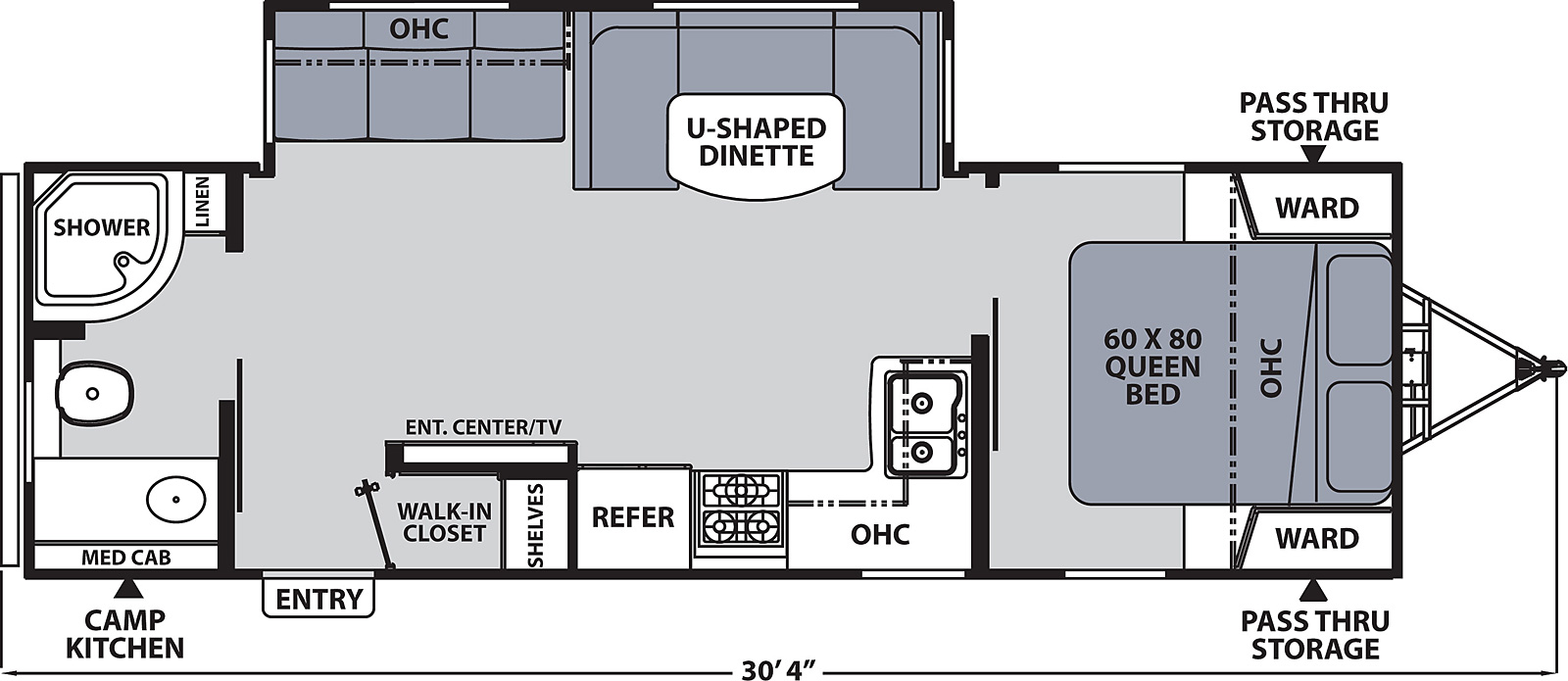 Model diagram Coachmen Apex Ultra Lite 265RBSS