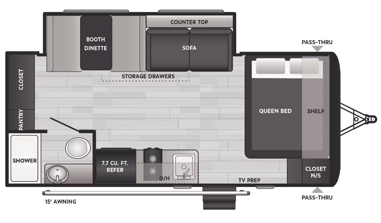 Model diagram Keystone Springdale 1860SS