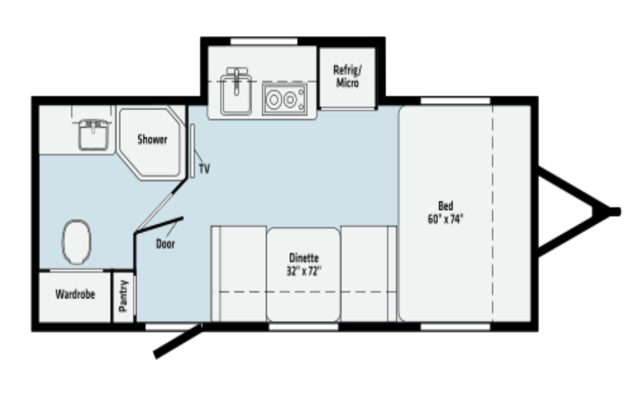 Model diagram Winnebago HIKE H170S