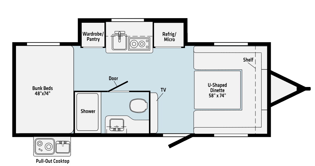 Model diagram Winnebago HIKE H172BH