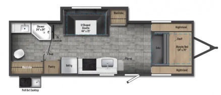 Model diagram Winnebago HIKE H210RB