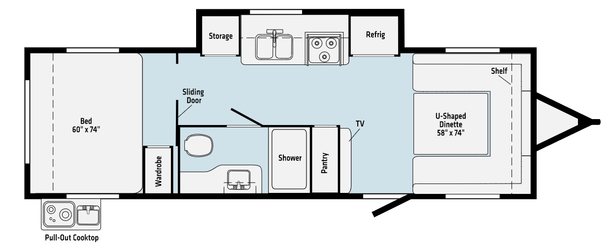 Model diagram Winnebago HIKE H215HS