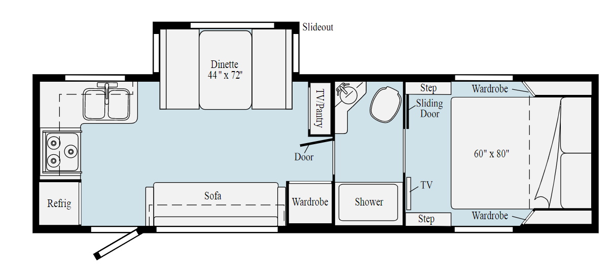 Model diagram Winnebago Micro Minnie 2405RG