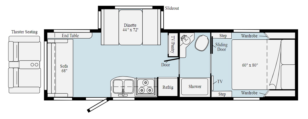 Model diagram Winnebago Micro Minnie 2405RL