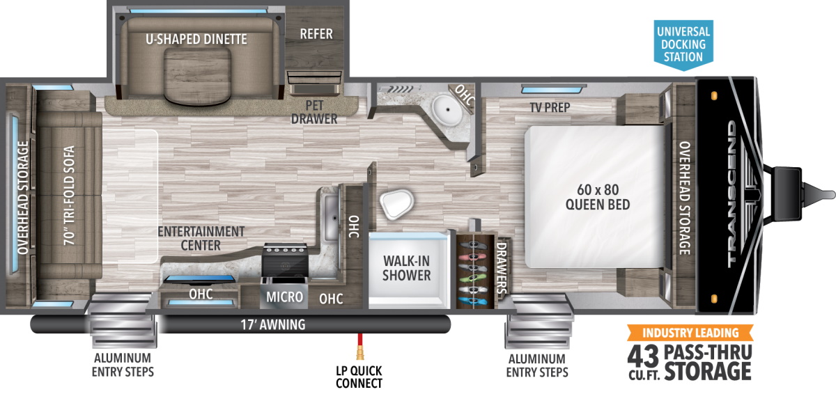 Model diagram Grand Design Transcend Xplor 245RL