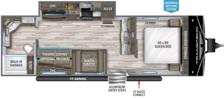 Model diagram Grand Design Transcend Xplor 260RB