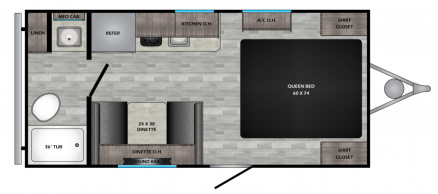 Model diagram CrossRoads Zinger Lite ZR18RB