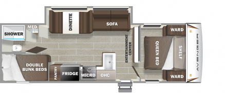 Model diagram Prime Time Avenger 26DBSLE