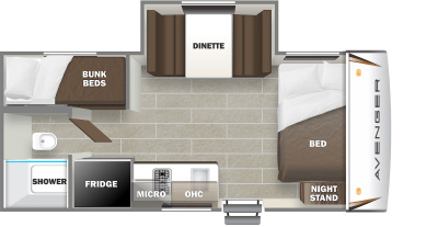 Model diagram Prime Time Avenger 17BHS