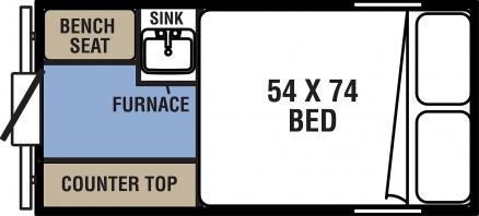 Model diagram Coachmen Clipper Express 9.0TD