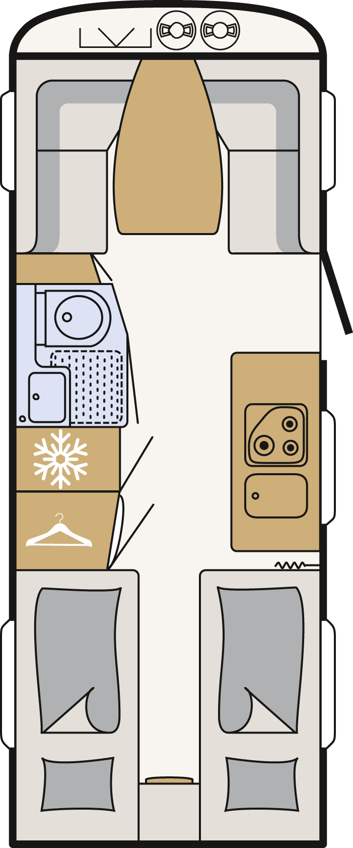 Model diagram Dethleffs Camper 510 LE