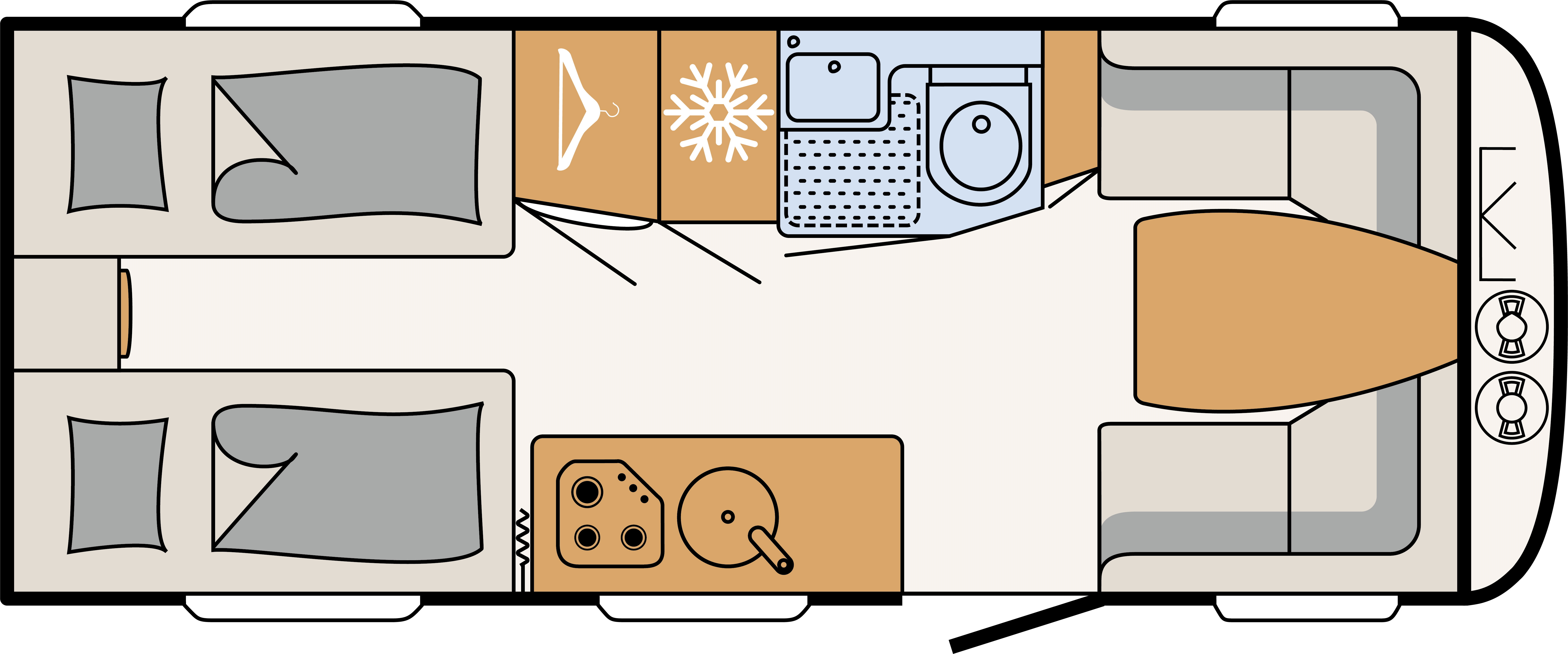 Model diagram Dethleffs Nomad 510 LE