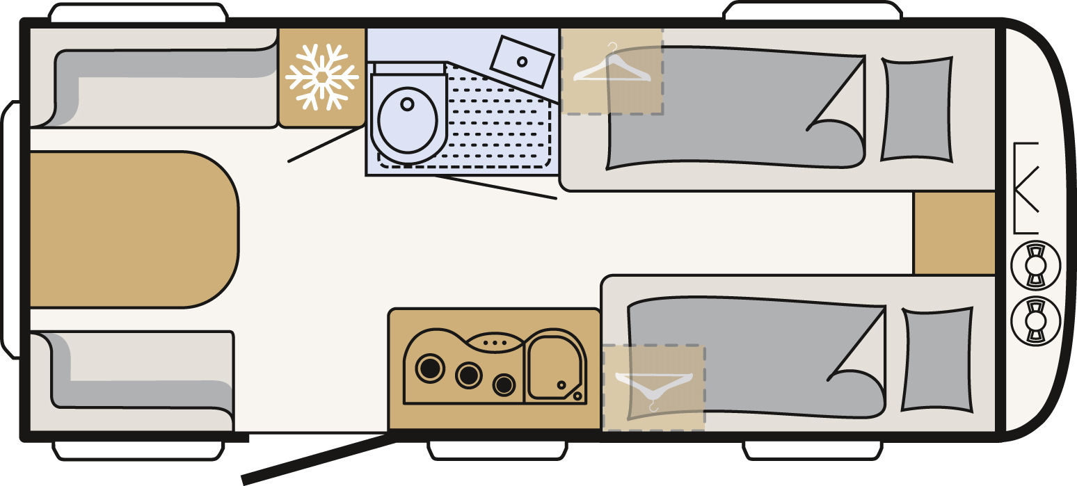 Model diagram Dethleffs Aero 470 EL