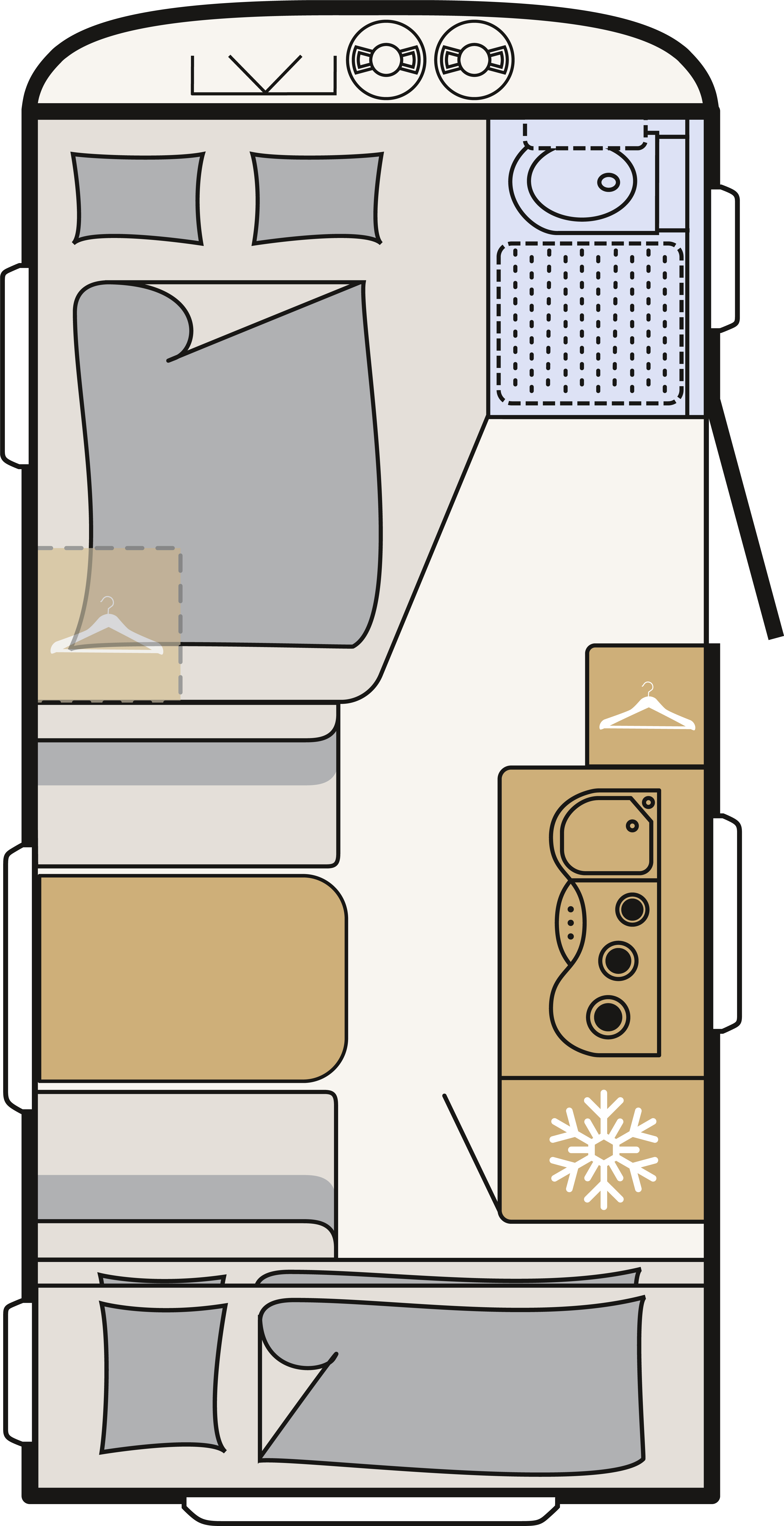 Model diagram Dethleffs Aero 470 FSK