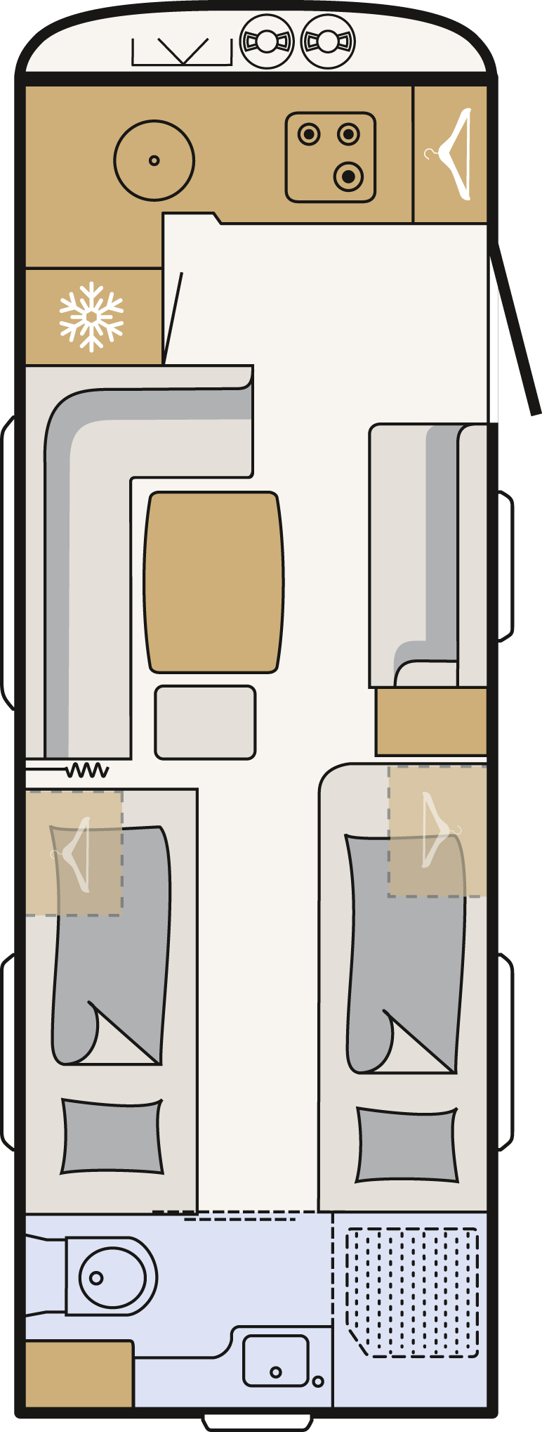 Model diagram Dethleffs Beduin Scandinavia 550 BET