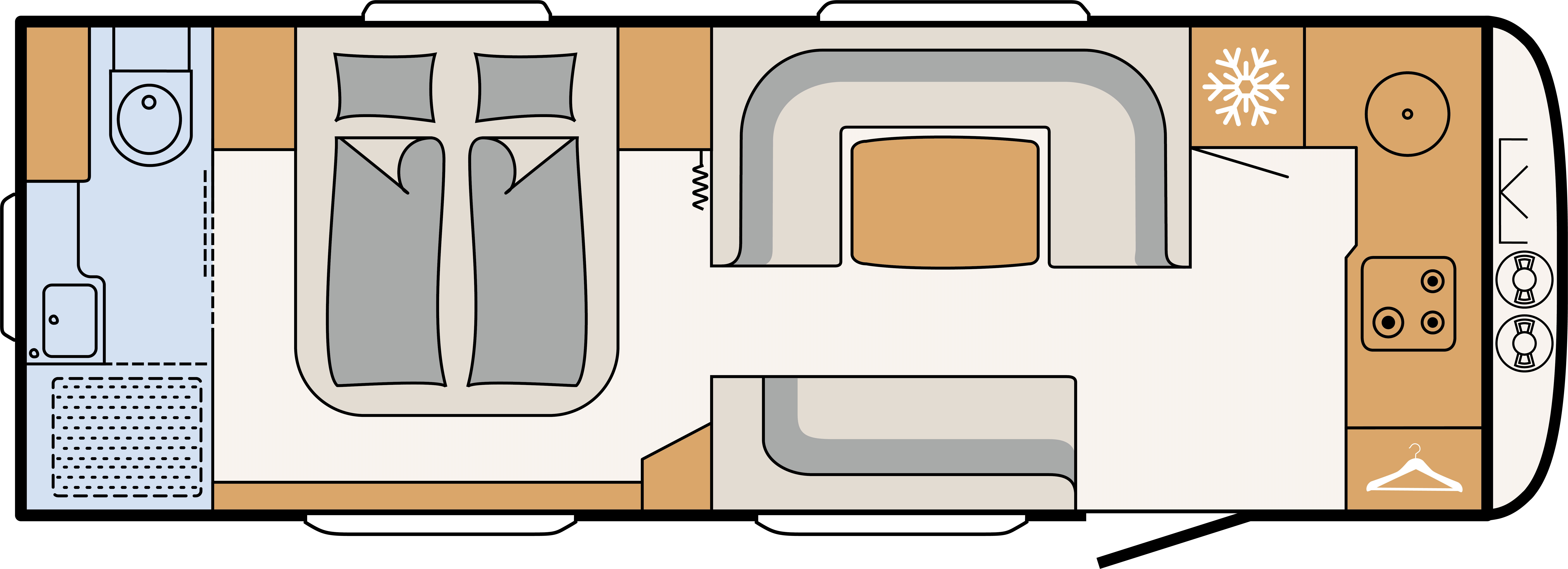 Model diagram Dethleffs Beduin Scandinavia 690 BQT