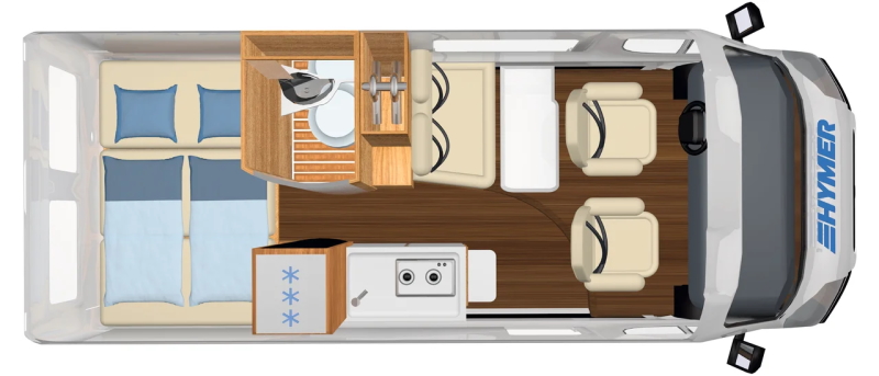 Model diagram Hymer Free 600 Campus
