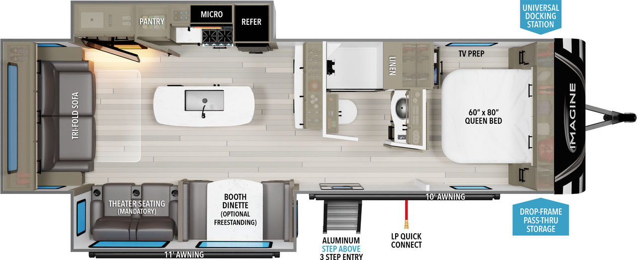 Model diagram Grand Design IMAGINE 2970RL