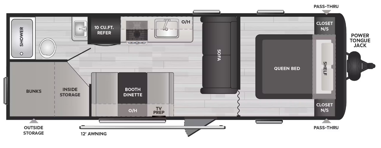 Model diagram Keystone Springdale 260BHC