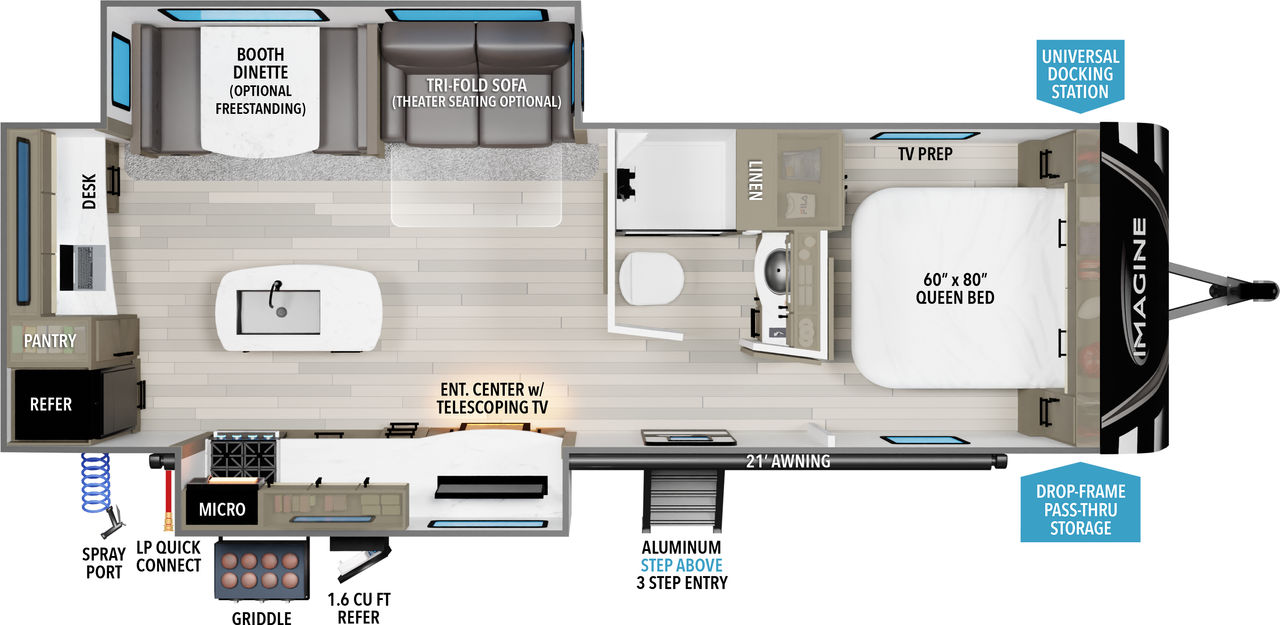 Model diagram Grand Design IMAGINE 2670MK