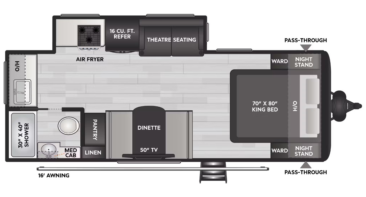 Model diagram Keystone Coleman Legacy 2115RK