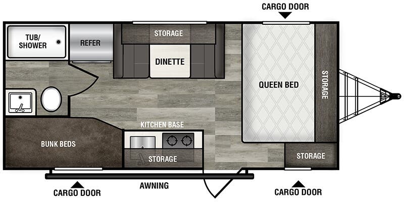 Model diagram Riverside RV XPLorer 190BHX